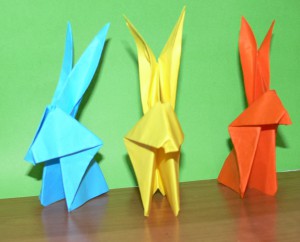 кролик оригами